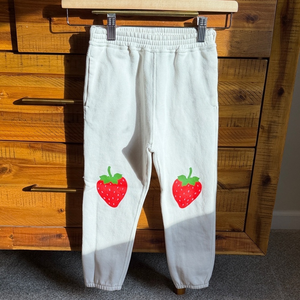 Kate Spade by Target Kids White Strawberry Print Joggers